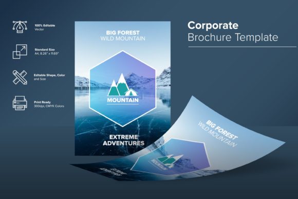 Mountain Brochure Design Template