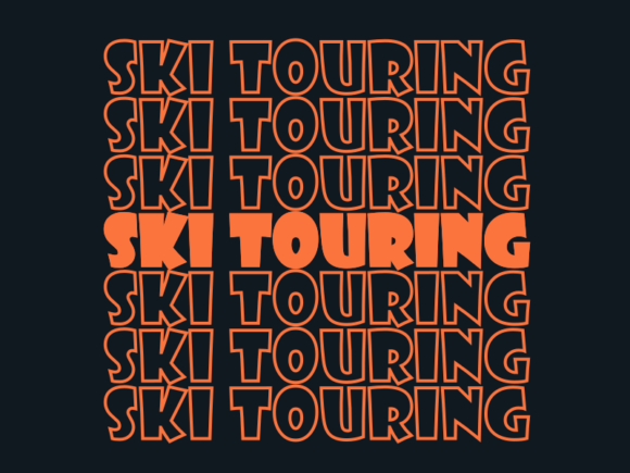 Ski Touring Svg Cut File