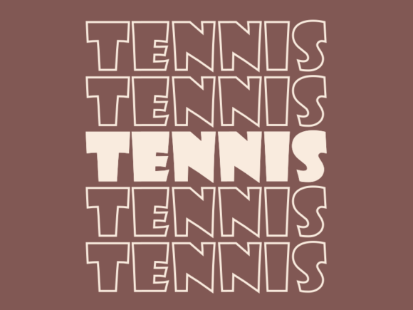 Tennis Svg Cut File
