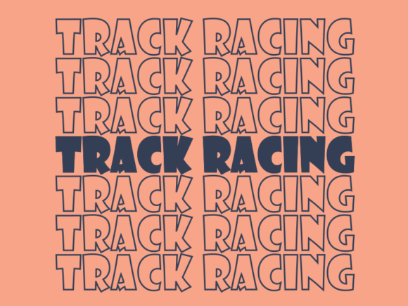 Track Racing Svg Cut File