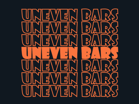 Uneven Bars Svg Cut File