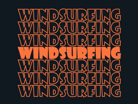 Windsurfing Svg Cut File